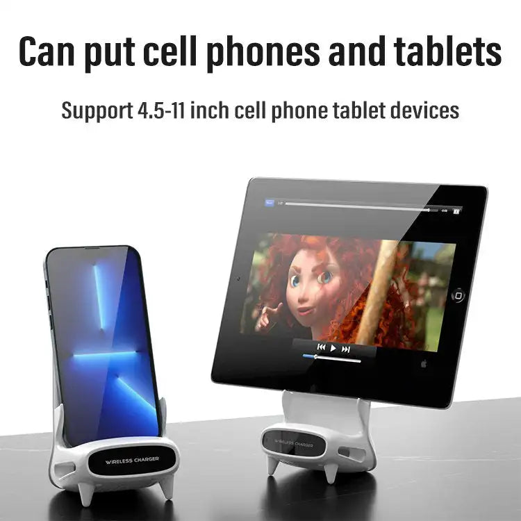 Mini Chair Wireless Fast Charger Multifunctional Phone Holder Charge Dock Station